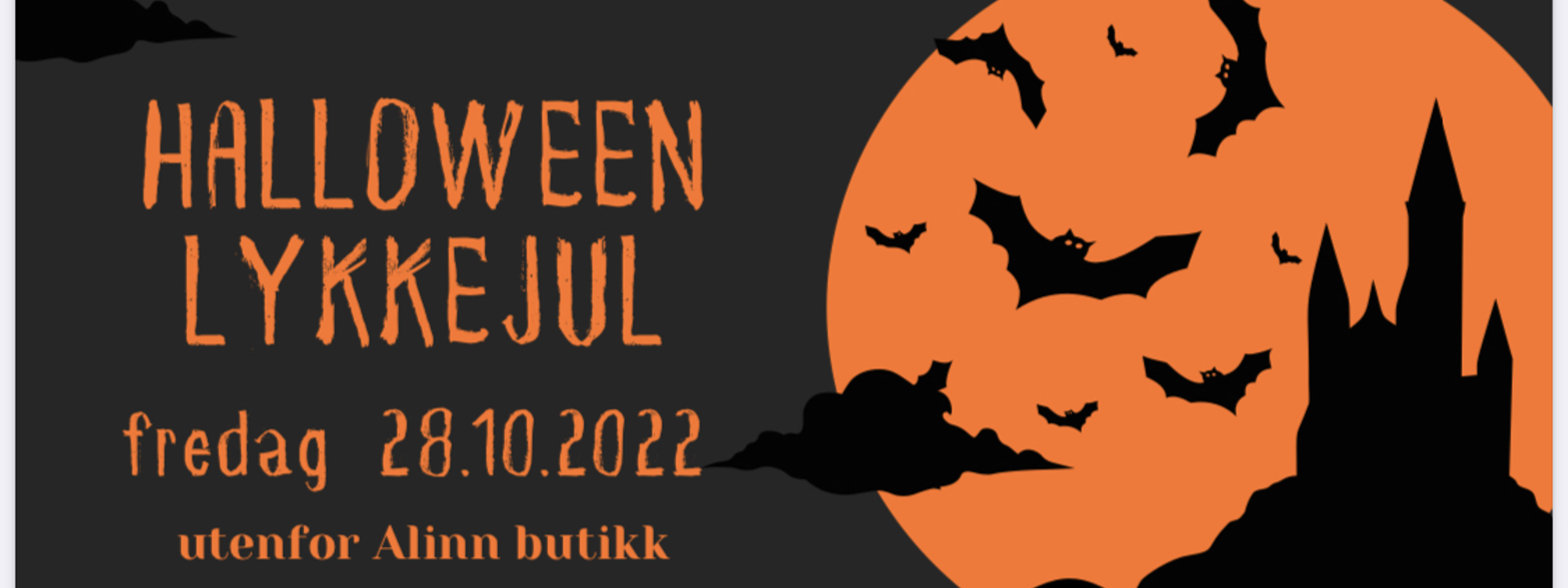 Halloween plakat laget av elever ved Åsane vgs